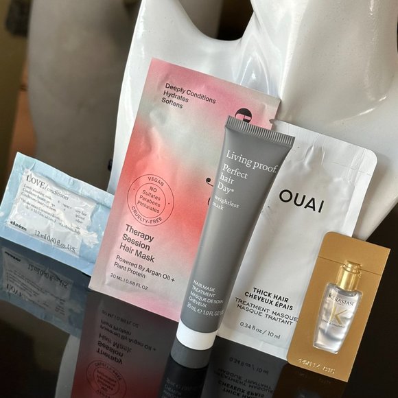 OUAI Living Proof Kerastase Davines Eva NYC Hair Mask Conditioner Oil 5pc Bundle - Picture 3 of 8